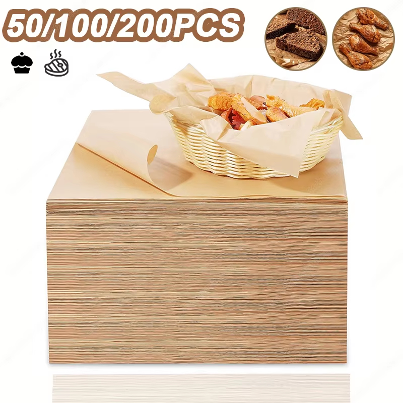 Kitchen Equipment For Baking - 50/100/200 pçs papel de cozimento pergaminho