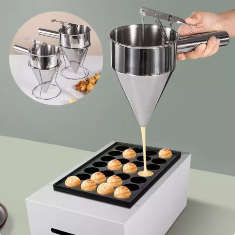 Kitchen Baking Utensil - Funil Dosador de Líquidos em Aço