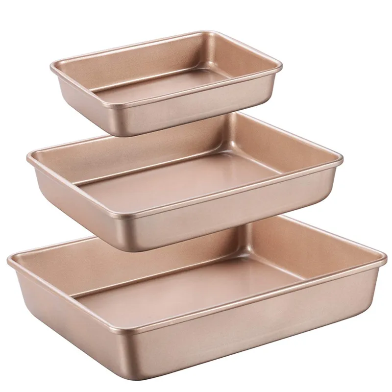 Kitchen Baking Products - Engrossar aço carbono dourado assadeira antiaderente