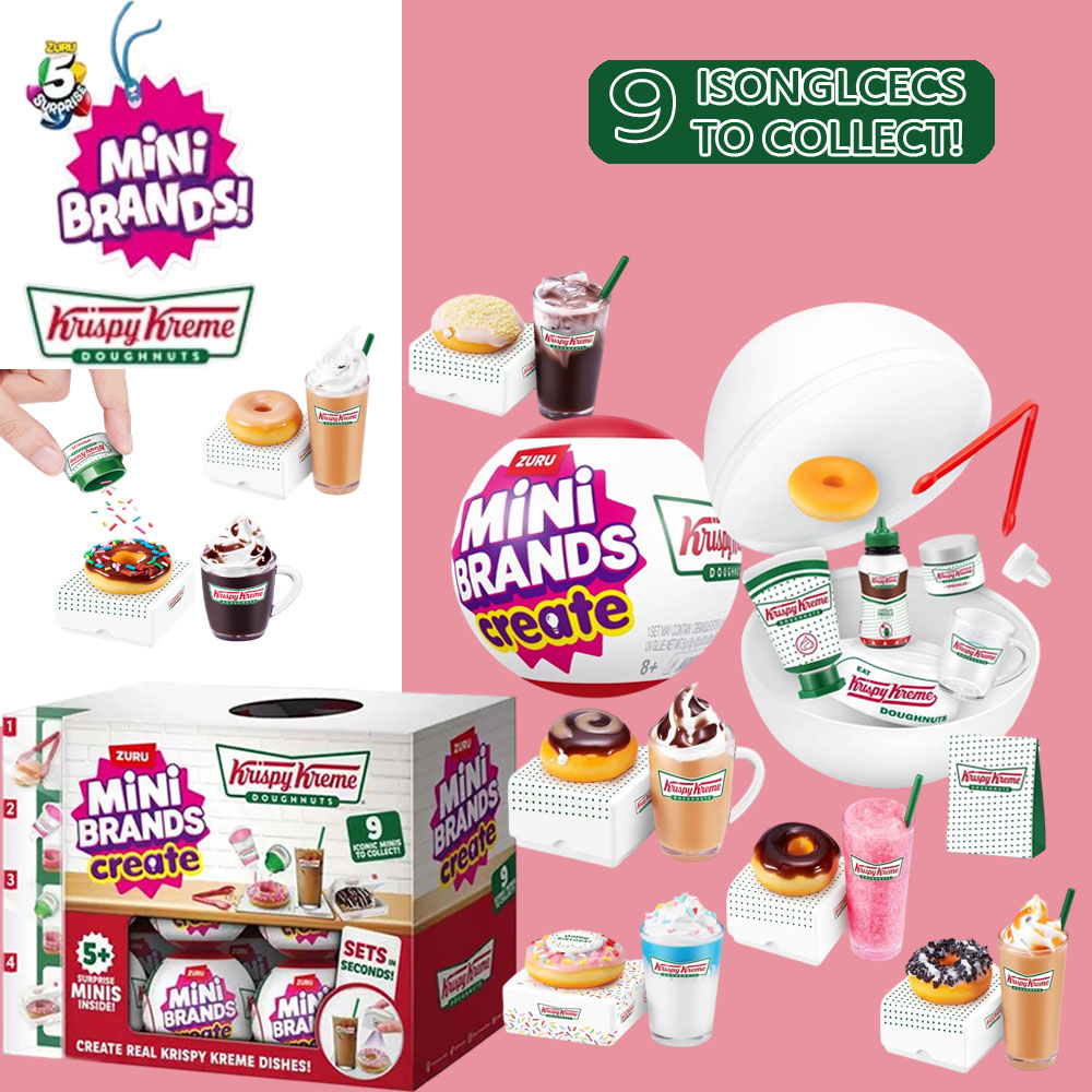 Miniature Baking Kitchen - Zuru mini marcas krispy kreme criar