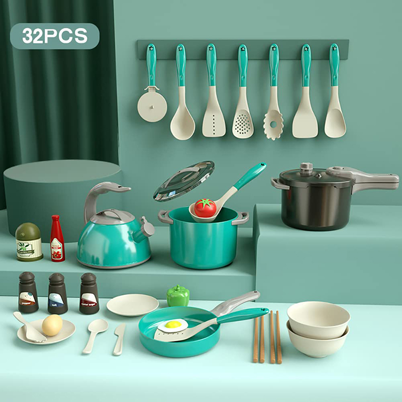 Pretend Cooking Playset com Pl - Kitchen Baking Pan Set avaliação e preço