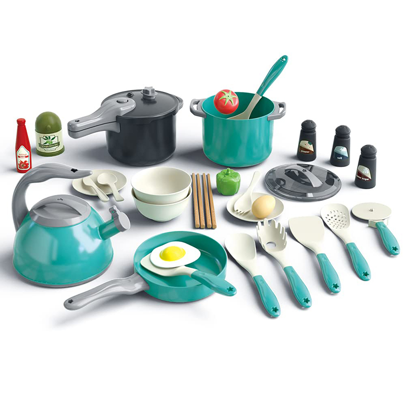 Pretend Cooking Playset com Pl - Kitchen Baking Pan Set avaliação e preço