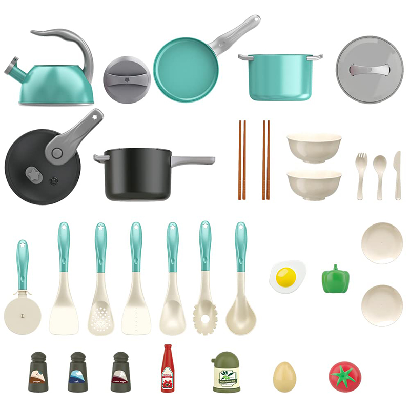 Pretend Cooking Playset com Pl - Kitchen Baking Pan Set avaliação e preço