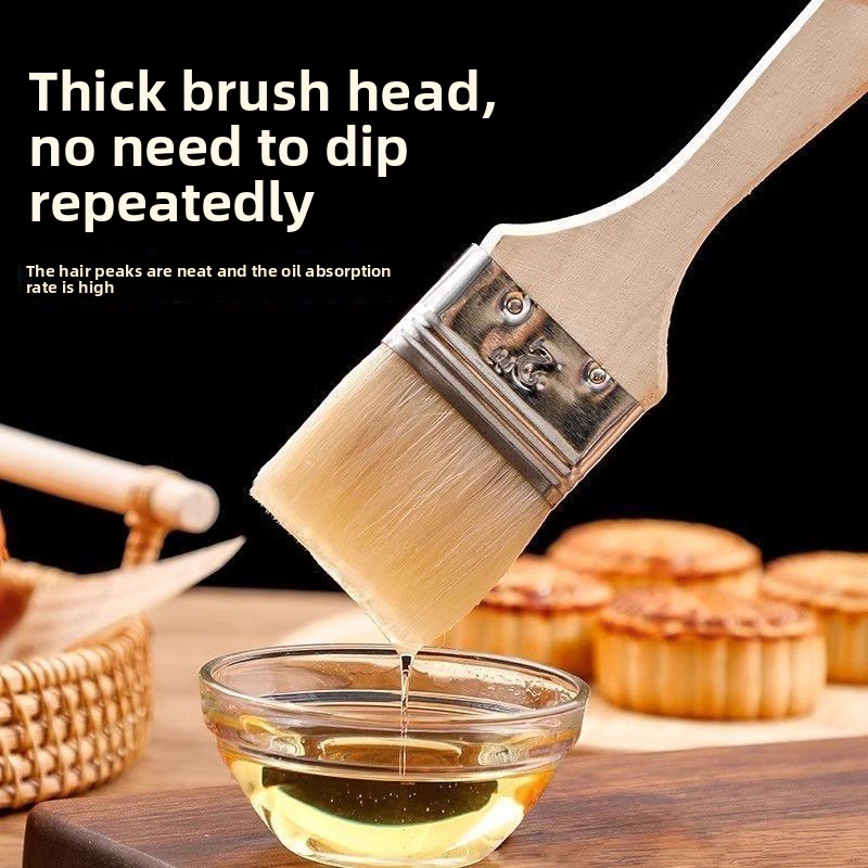 Pincel de Lã com Cabo de Madei - Kitchen Baking Utensil avaliação e preço