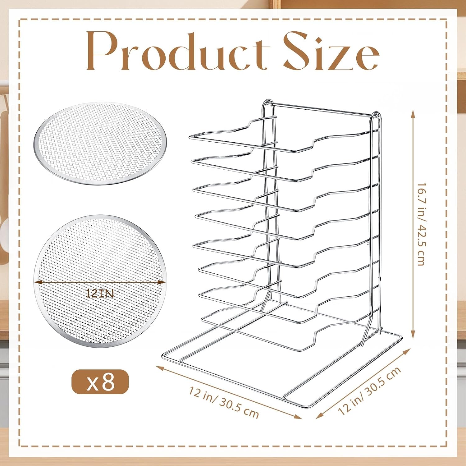 Suporte para Pizza de 8 Níveis - Mini Kitchen Baking avaliação e preço