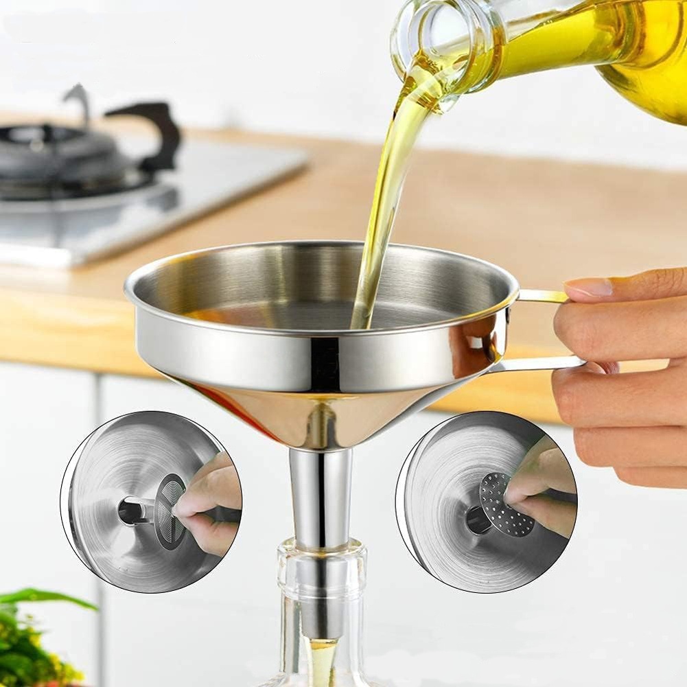 Funil de Aço Inoxidável com Bo - Kitchen Baking Utensil avaliação e preço