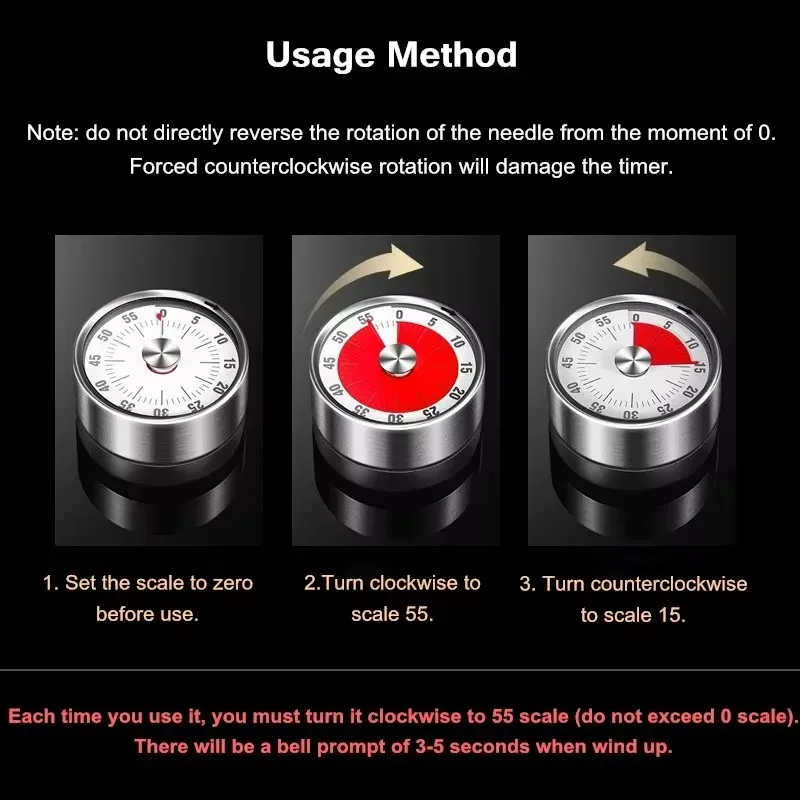 Timer de Cozinha em Aço Inoxid - Baking Kitchen Hourly avaliação e preço