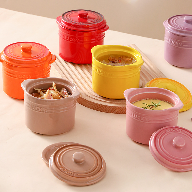 Tigela de cerâmica com tampa d - Kitchen Baking Utensil avaliação e preço
