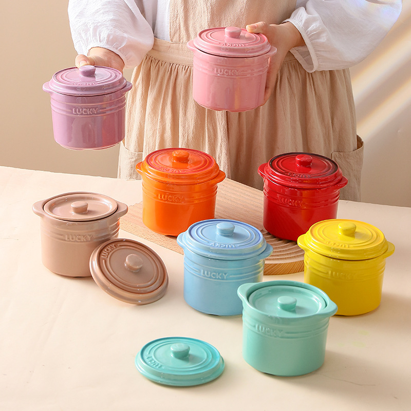 Tigela de cerâmica com tampa d - Kitchen Baking Utensil avaliação e preço