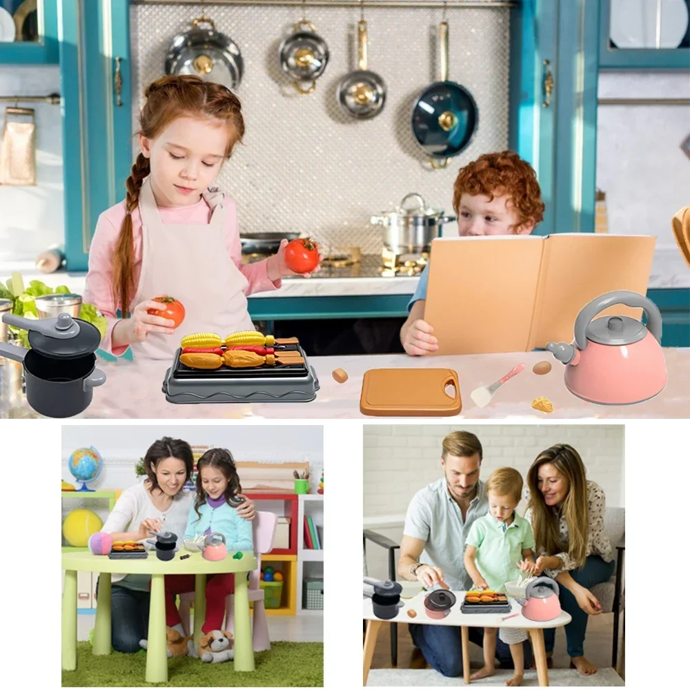 Conjunto de brinquedos de cozi - Kitchen Baking Pan Set avaliação e preço