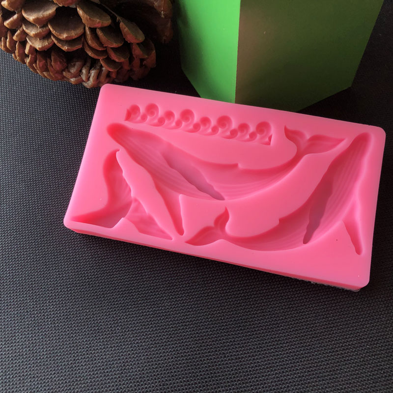 Diy baleia silicone molde ocea - Kitchen Equipment For Baking avaliação e preço