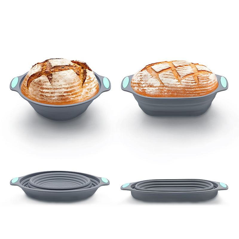 1PC Cesto de Silicone Dobrável - Proofing Basket Banneton avaliação e preço