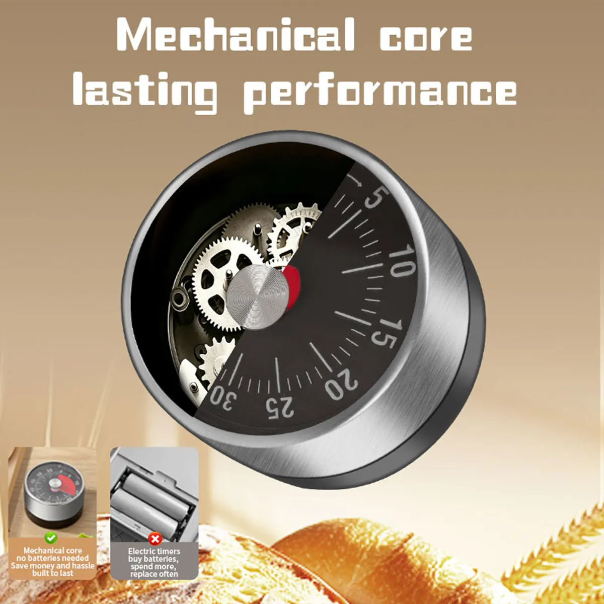 Temporizador Mecânico Visível, - Baking Kitchen Hourly avaliação e preço